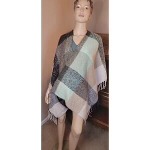 Green And Black James Paul Soft Shawl Kimono, NWT